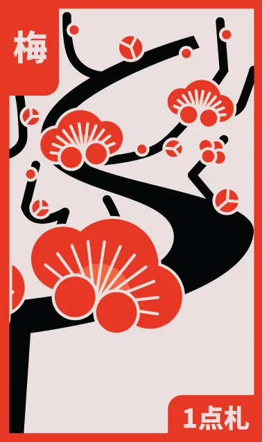 ENERO: EL PINO Hanafuda Deck Design by Juan Camilo Orjuela — sample 3 ENERO: EL PINO Hanafuda Deck Design by Juan Camilo Orjuela — sample card 3