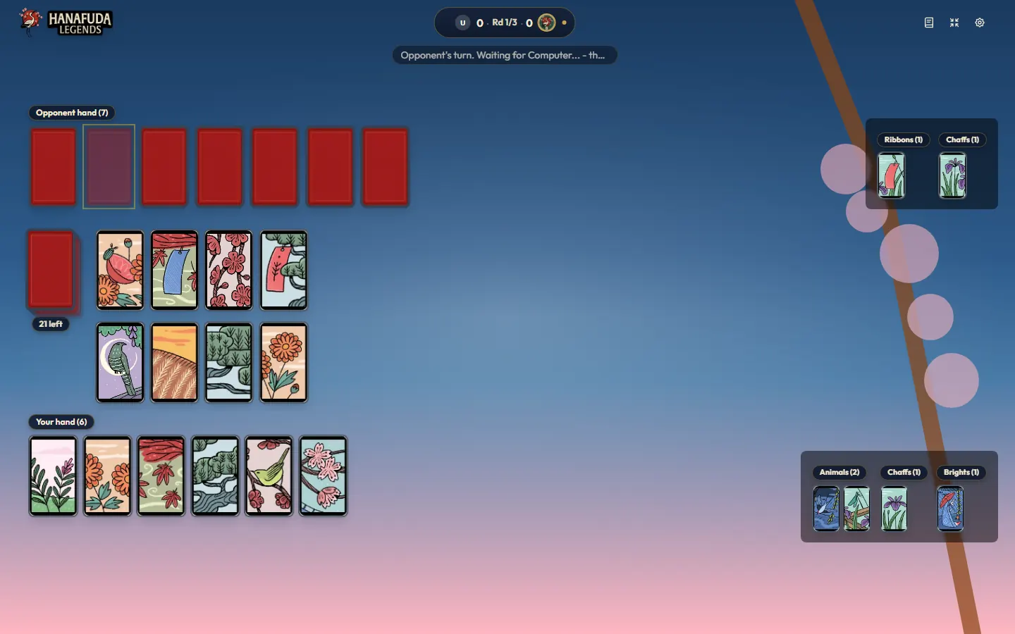Deck by OpenCards deck in a Koi-Koi game