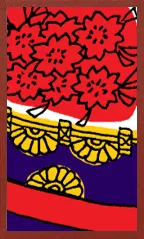 Awa Pattern (without metallic overprints) Hanafuda Deck Design by Suryong — sample card 1