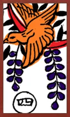 Modèle Awa (sans surimpressions métalliques) Hanafuda Deck Design by Suryong — sample 1 Modèle Awa (sans surimpressions métalliques) Hanafuda Deck Design by Suryong — sample card 1