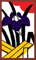 Awa Pattern (without metallic overprints) Hanafuda Deck Design by Suryong — sample card 4