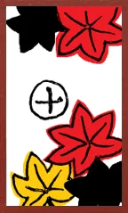 Awa Pattern (without metallic overprints) Hanafuda Deck Design by Suryong — sample 1 Awa Pattern (without metallic overprints) Hanafuda Deck Design by Suryong — sample card 1