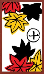 Awa Pattern (without metallic overprints) Hanafuda Deck Design by Suryong — sample 4 Awa Pattern (without metallic overprints) Hanafuda Deck Design by Suryong — sample card 4