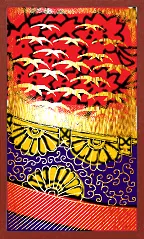 Awa पैटर्न (धातु ओवरप्रिंट के साथ) Hanafuda Deck Design by सूर्योंग — sample card 2