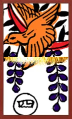 Awa Pattern (with metallic overprints) Hanafuda Deck Design by Suryong — sample 4 Awa Pattern (with metallic overprints) Hanafuda Deck Design by Suryong — sample card 4