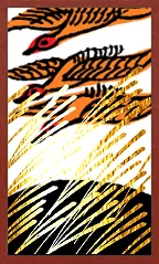 نمط آوا (مع طباعة معدنية) Hanafuda Deck Design by سوريونغ — sample 4 نمط آوا (مع طباعة معدنية) Hanafuda Deck Design by سوريونغ — sample card 4