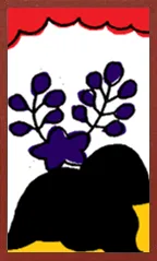 Awa Pattern (with metallic overprints) Hanafuda Deck Design by Suryong — sample 2 Awa Pattern (with metallic overprints) Hanafuda Deck Design by Suryong — sample card 2