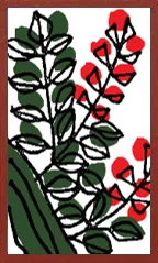 Bizen-Muster (ohne Metallic-Overprints) Hanafuda Deck Design by Suryong — sample card 1