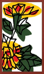 Modèle Bizen (sans surimpressions métalliques) Hanafuda Deck Design by Suryong — sample card 1