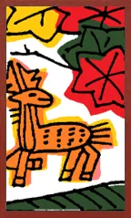 Bizen Pattern (without metallic overprints) Hanafuda Deck Design by Suryong — sample 1 Bizen Pattern (without metallic overprints) Hanafuda Deck Design by Suryong — sample card 1