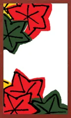 비젠 패턴 (금속 오버프린트 없음) Hanafuda Deck Design by 수령 — sample card 1