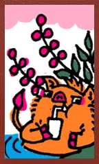 Cartoon Hanafuda Hanafuda Deck Design by Suryong — sample 4 Cartoon Hanafuda Hanafuda Deck Design by Suryong — sample card 4