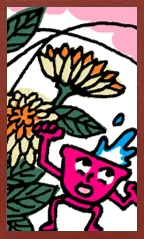 Мультяшная Hanafuda Hanafuda Deck Design by Сурёнг — sample 1 Мультяшная Hanafuda Hanafuda Deck Design by Сурёнг — sample card 1