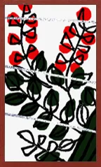 Echigo Pattern Hanafuda Deck Design by Suryong — sample 1 Echigo Pattern Hanafuda Deck Design by Suryong — sample card 1