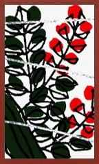 Echigo Pattern Hanafuda Deck Design by Suryong — sample 3 Echigo Pattern Hanafuda Deck Design by Suryong — sample card 3