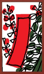 Echigo Pattern (without metallic overprints) Hanafuda Deck Design by Suryong — sample 1 Echigo Pattern (without metallic overprints) Hanafuda Deck Design by Suryong — sample card 1