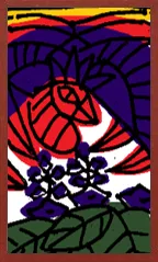 Echigo Pattern (without metallic overprints) Hanafuda Deck Design by Suryong — sample 2 Echigo Pattern (without metallic overprints) Hanafuda Deck Design by Suryong — sample card 2