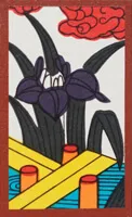 Standard Kyoto Pattern (Five Gold Brights) Hanafuda Deck Design by Traditional — sample card 2