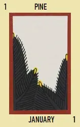 Hana-Karten — カス — Pine chaff
