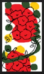 Modèle Hanamaki (sans surimpressions métalliques) Hanafuda Deck Design by Suryong — sample 3 Modèle Hanamaki (sans surimpressions métalliques) Hanafuda Deck Design by Suryong — sample card 3