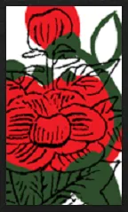 하나마키 패턴 (금속 오버프린트 없음) Hanafuda Deck Design by Suryong — sample card 1