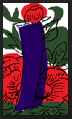Patrón Hanamaki (sin sobrecapa metálica) Hanafuda Deck Design by Suryong — sample card 1