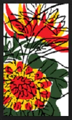Hanamaki Pattern (without metallic overprints) Hanafuda Deck Design by Suryong — sample 3 Hanamaki Pattern (without metallic overprints) Hanafuda Deck Design by Suryong — sample card 3