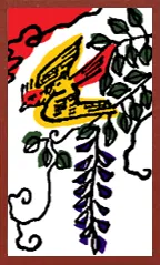 Modèle Hokkaido (sans surimpressions métalliques) Hanafuda Deck Design by Suryong — sample 1 Modèle Hokkaido (sans surimpressions métalliques) Hanafuda Deck Design by Suryong — sample card 1
