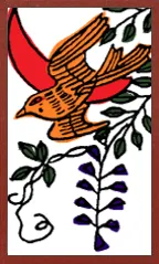 오사카 패턴 (무시 스타일) Hanafuda Deck Design by 수령 — sample card 4