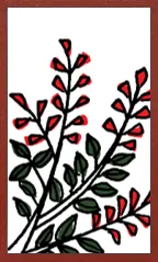 Osaka पैटर्न (Mushi शैली) Hanafuda Deck Design by सूर्योंग — sample card 4
