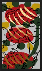 Patrón Hanamaki (con sobrecapa metálica) Hanafuda Deck Design by Suryong — sample card 3