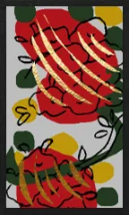 Hanamaki Pattern (with metallic overprints) Hanafuda Deck Design by Suryong — sample 4 Hanamaki Pattern (with metallic overprints) Hanafuda Deck Design by Suryong — sample card 4
