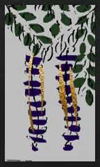 Hanamaki Pattern (with metallic overprints) Hanafuda Deck Design by Suryong — sample card 3