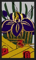 하나마키 패턴 (금속 오버프린트 포함) Hanafuda Deck Design by 수령 — sample card 3