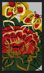 نمط هاناماكي (مع طباعة معدنية) Hanafuda Deck Design by سوريونغ — sample 1 نمط هاناماكي (مع طباعة معدنية) Hanafuda Deck Design by سوريونغ — sample card 1