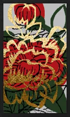 Hanamaki Pattern (with metallic overprints) Hanafuda Deck Design by Suryong — sample card 2