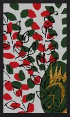 Hanamaki Pattern (with metallic overprints) Hanafuda Deck Design by Suryong — sample card 1