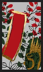 Hanamaki-Muster (mit Metallic-Overprints) Hanafuda Deck Design by Suryong — sample 4 Hanamaki-Muster (mit Metallic-Overprints) Hanafuda Deck Design by Suryong — sample card 4