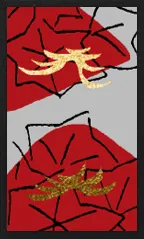 하나마키 패턴 (금속 오버프린트 포함) Hanafuda Deck Design by 수령 — sample card 3