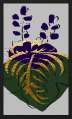 Hanamaki पैटर्न (धातु ओवरप्रिंट के साथ) Hanafuda Deck Design by सूर्योंग — sample 3 Hanamaki पैटर्न (धातु ओवरप्रिंट के साथ) Hanafuda Deck Design by सूर्योंग — sample card 3