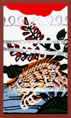 홋카이도 패턴 (금속 오버프린트 포함) Hanafuda Deck Design by Suryong — sample card 2