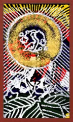 Hokkaido Pattern (with metallic overprints) Hanafuda Deck Design by Suryong — sample 2 Hokkaido Pattern (with metallic overprints) Hanafuda Deck Design by Suryong — sample card 2
