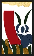 Yamagata Pattern (with metallic overprints) Hanafuda Deck Design by Suryong — sample card 1