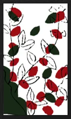 Padrão Yamagata (com overprints metálicos) Hanafuda Deck Design by Suryong — sample card 4