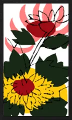 Yamagata Pattern (with metallic overprints) Hanafuda Deck Design by Suryong — sample card 1