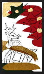야마가타 패턴 (금속 오버프린트 포함) Hanafuda Deck Design by 수령 — sample card 3