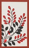 July Clover plain Hanafuda card