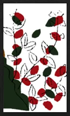 Yamagata Pattern Hanafuda Deck Design by Suryong — sample 1 Yamagata Pattern Hanafuda Deck Design by Suryong — sample card 1