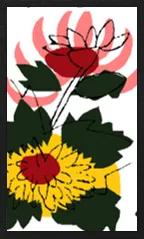 Yamagata Pattern Hanafuda Deck Design by Suryong — sample card 4