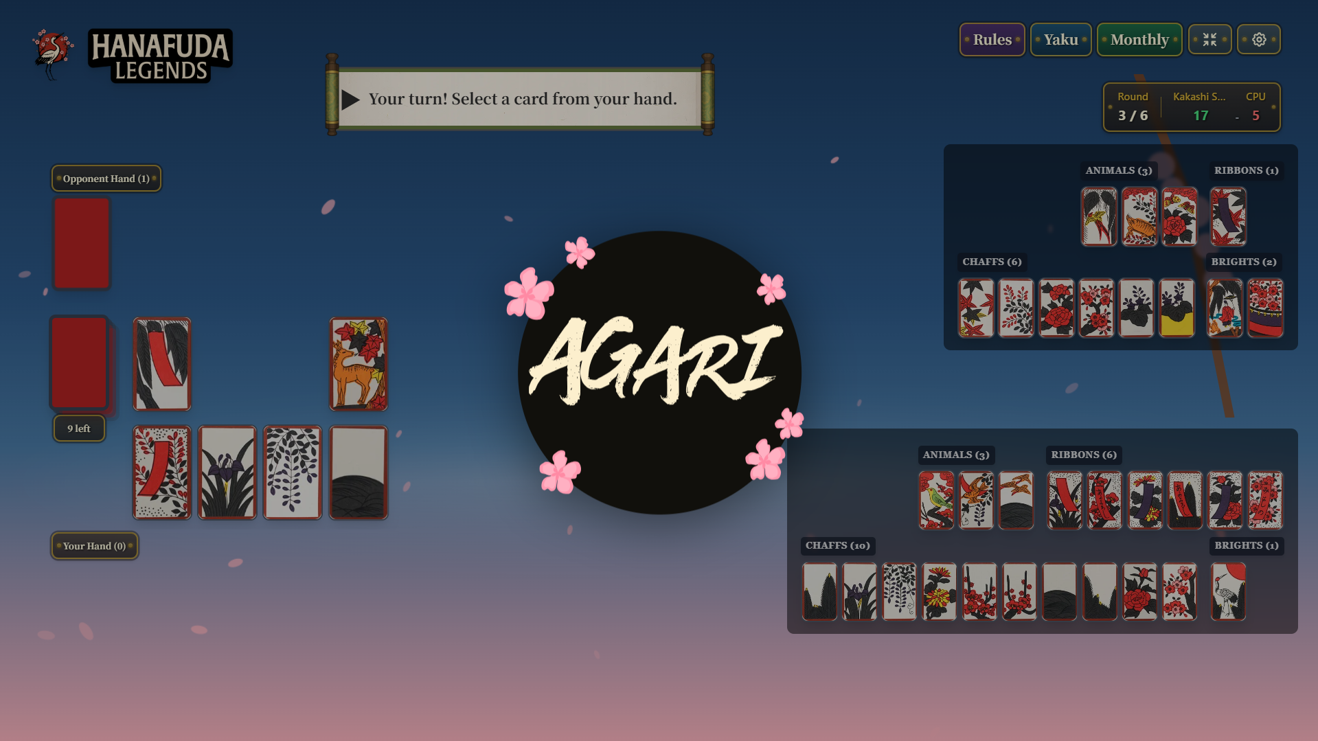Agari animation
